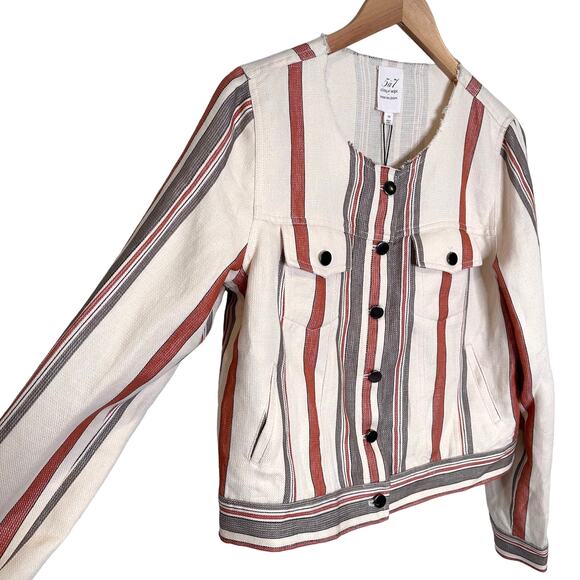 NWT Cinq a sept Emile Top Striped Jacket size XS - Picture 5 of 8